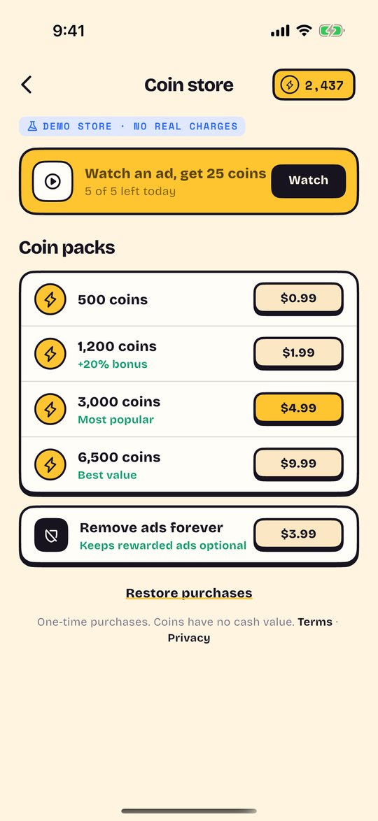 Coin store