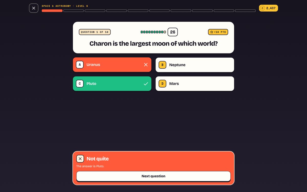 Web quiz